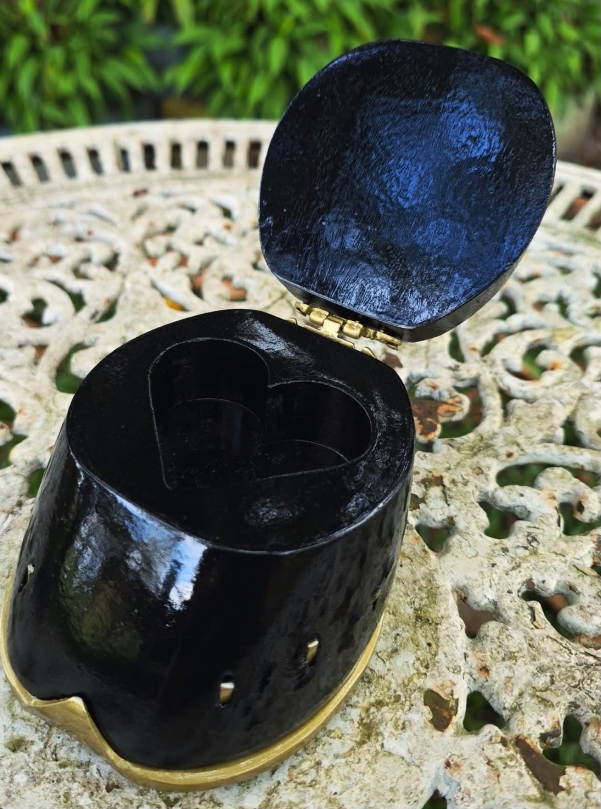 Casco Porta Joias Preto