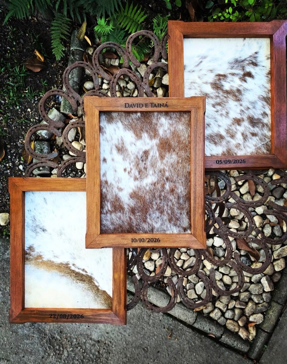 Quadro de Couro para Casamento