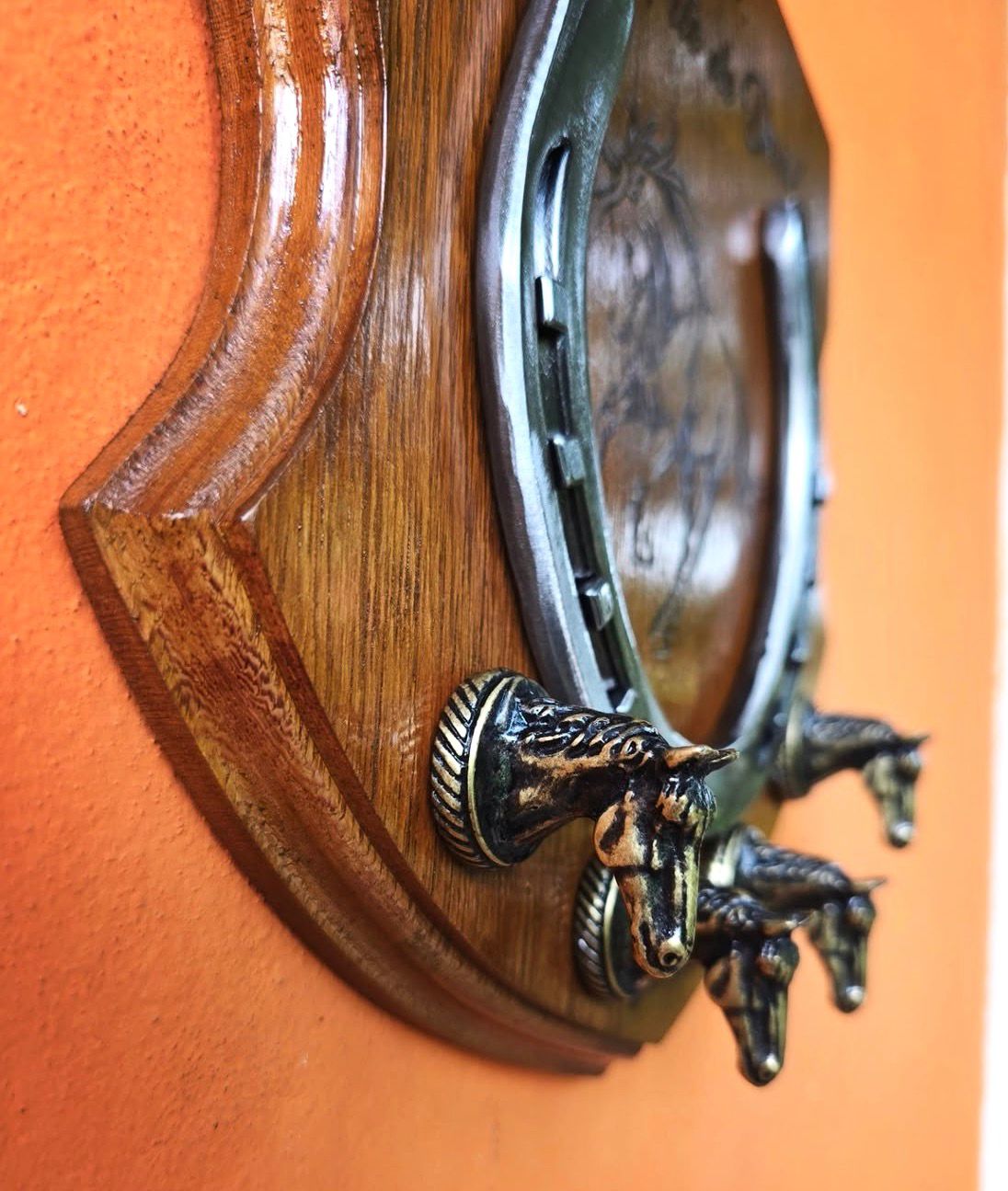 Porta Chaves Cavalos Ouro