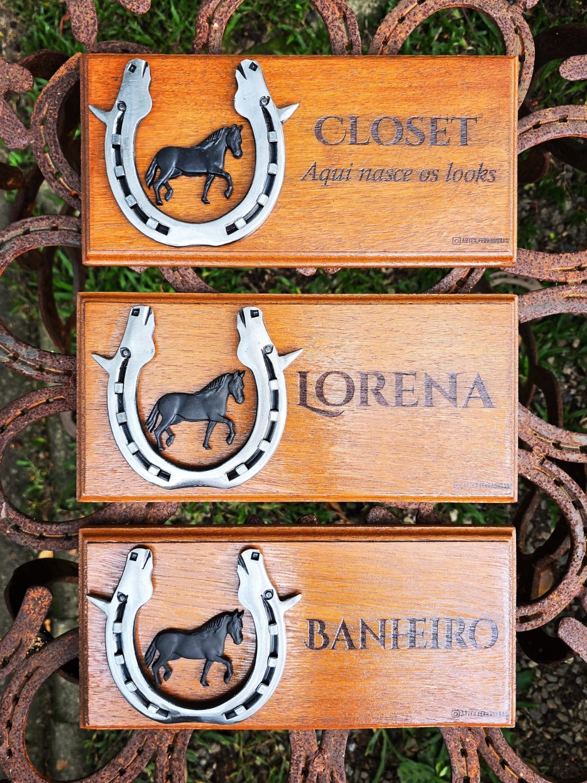Placa Personalizada Cavalo