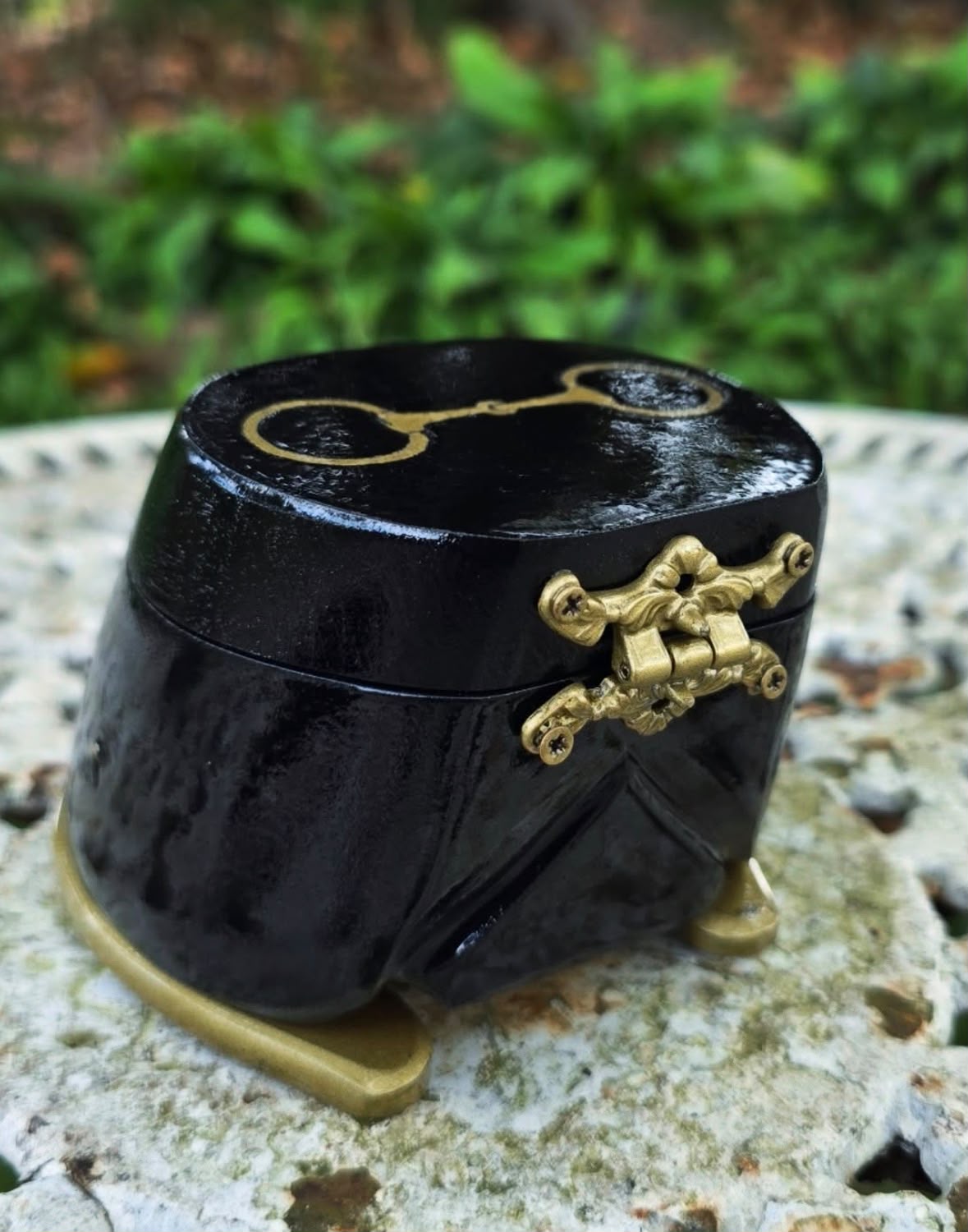 Casco Porta Joias Preto